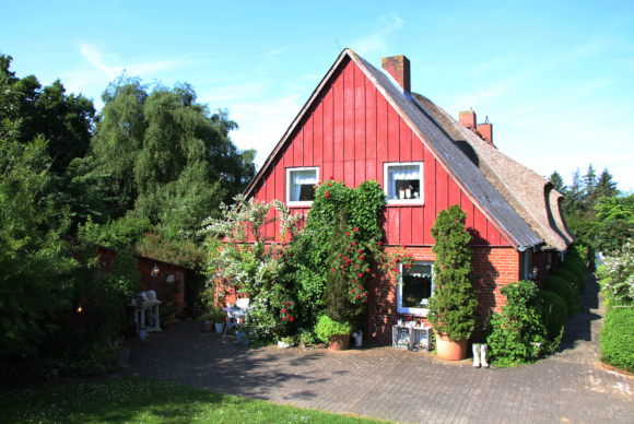 Giebelseite der Ferienwohnung