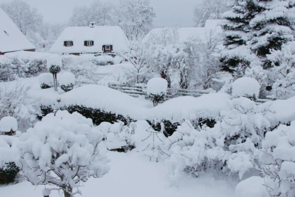 Schneebedeckter Dreesprung